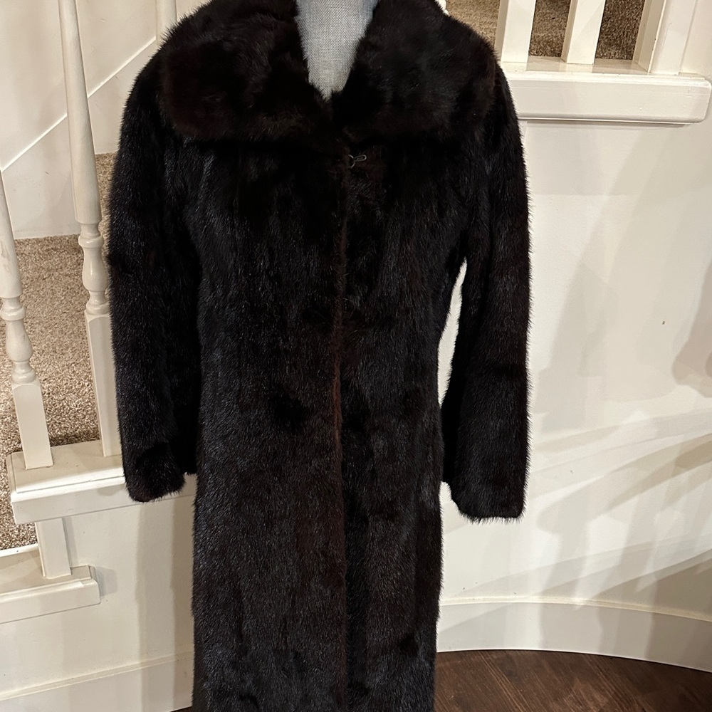 Long mink coat